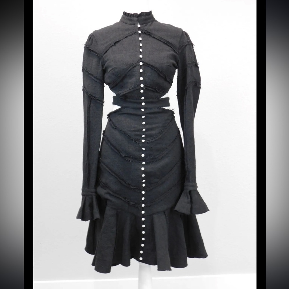 Aje Lady Adella Dress in Black sz 8 - Picture 3 of 6